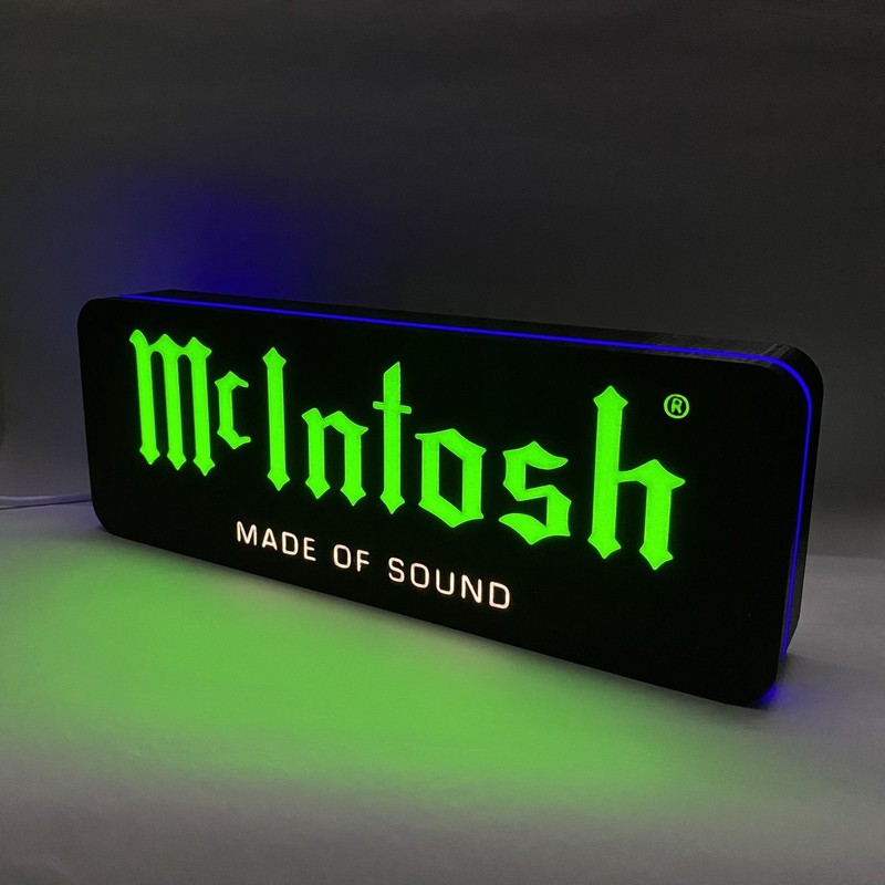 USB LED Lamp Neon Sign 9 Inch McIntosh 3D Printed Light Box Audio Theme Light-Up gallery