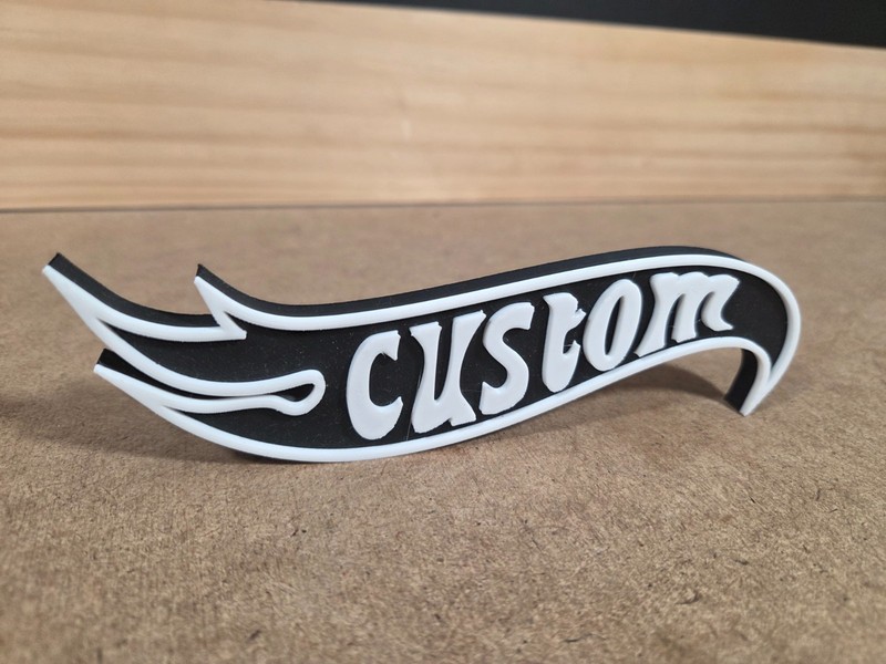 Hot Wheels Style Custom Name Personalized Sign - 3D Printed Desk Accessory gallery