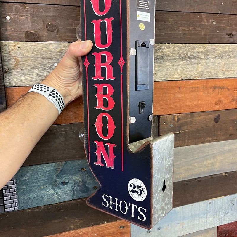 Bourbon Whiskey Barrel Aged Double Sided LED Sign W/ Vintage Arrow Shaped Design gallery