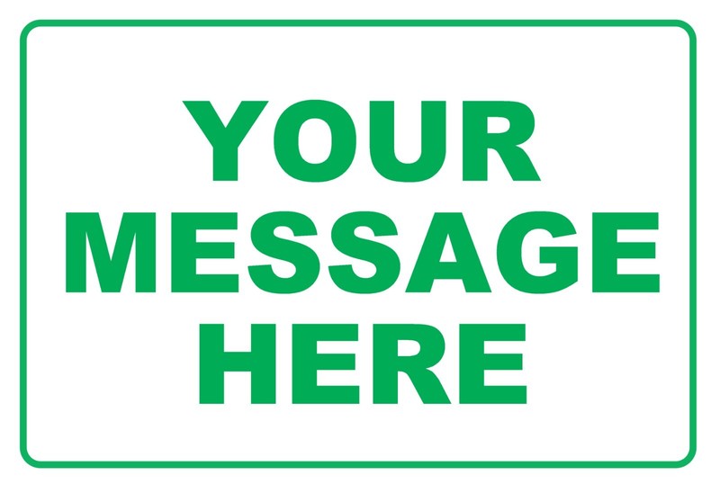 New Personalized Aluminum Metal Sign Customized With Custom Text 8" x 12" Size gallery