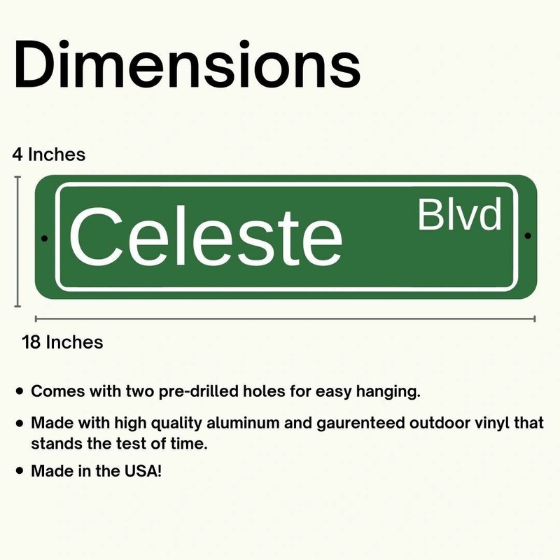 Custom Personalized Aluminum Street Sign Outdoor Indoor Great Gift for Everyone gallery