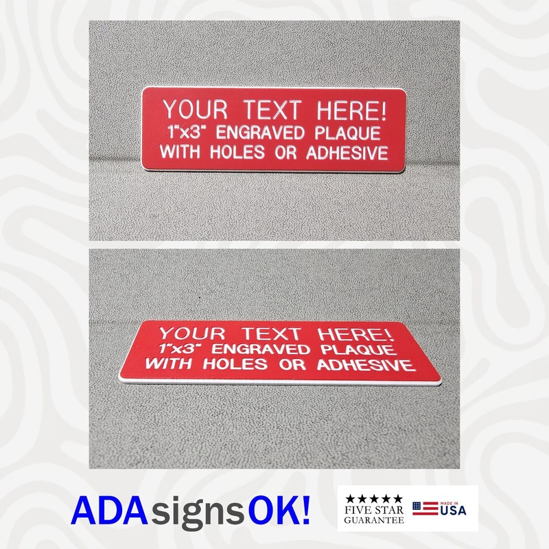 ENGRAVED SIGNS! Custom Name Plates, Plastic Labels, Office Door & Desk Plaques gallery