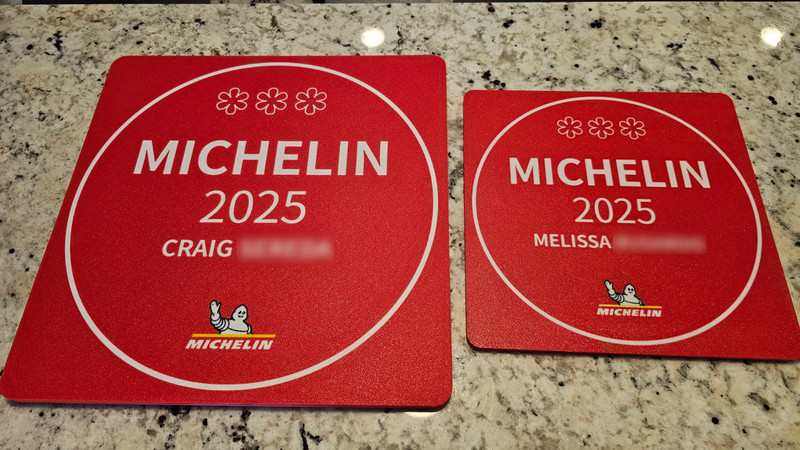Custom 2-Sided Michelin Star Wall Plaque, Gift For Chef, Cook, Restaurant or MOM gallery