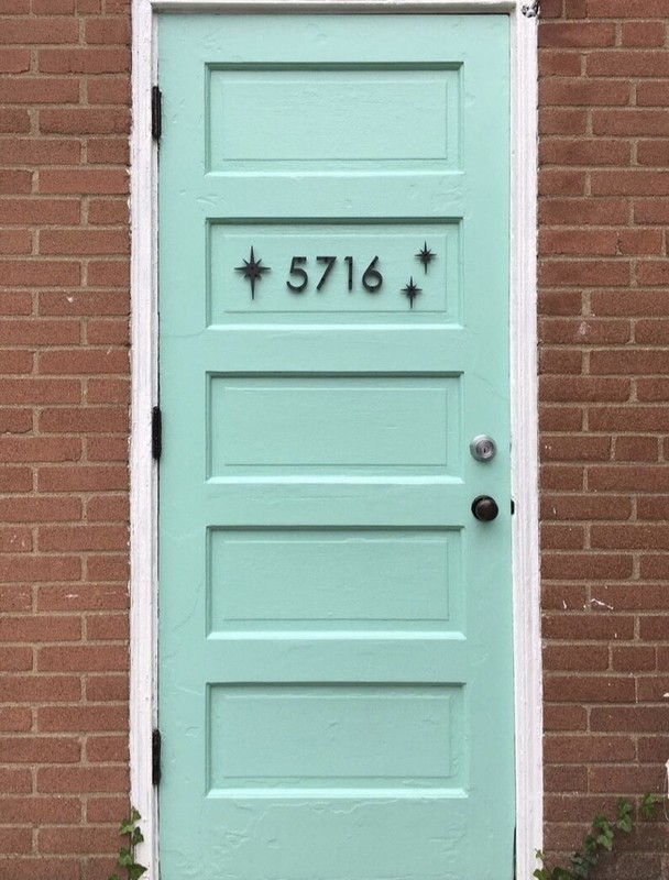 4 inch Modern House Address Numbers Letters, color choices gallery