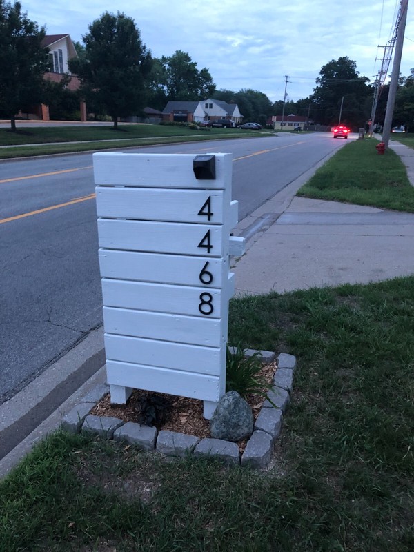 4 inch Modern House Address Numbers Letters, color choices gallery