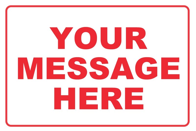 New Personalized Aluminum Metal Sign Customized With Custom Text 8" x 12" Size gallery