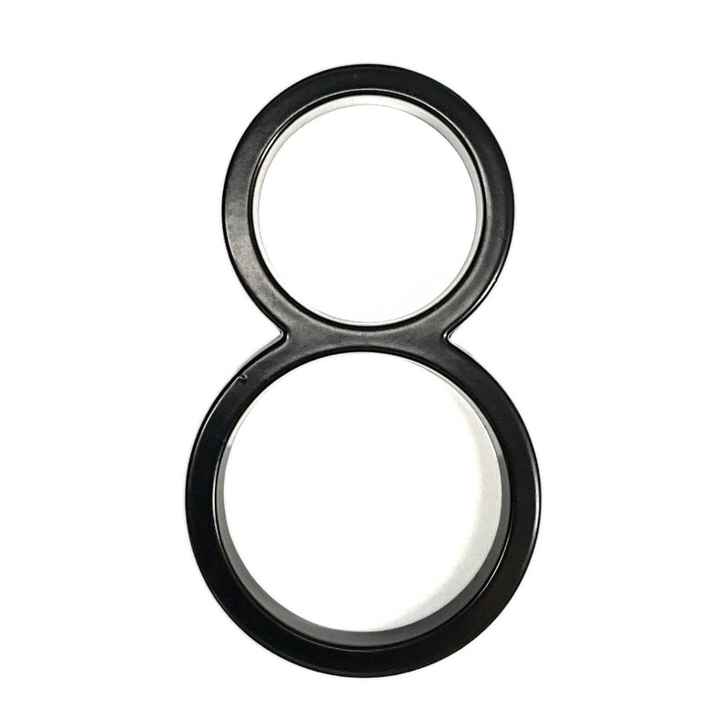 5 Inch Black Metal Numbers For House Address Outside Modern Floating Screw On gallery