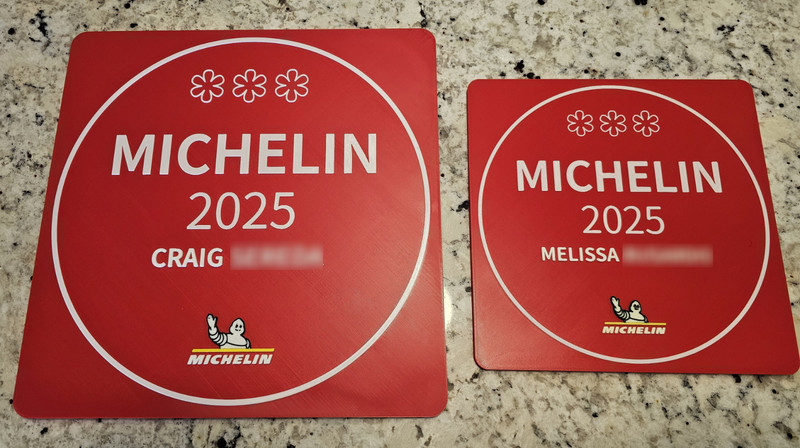 Custom 2-Sided Michelin Star Wall Plaque, Gift For Chef, Cook, Restaurant or MOM gallery
