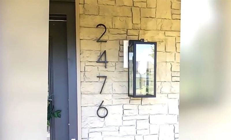 5 Inch Black Metal Numbers For House Address Outside Modern Floating Screw On gallery