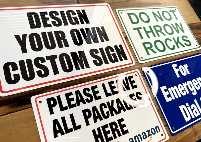 Personalized Custom Aluminum Signs, 12x8", for Outdoor, Indoor, Office, Airbnb gallery