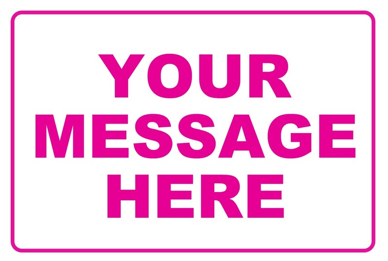New Personalized Aluminum Metal Sign Customized With Custom Text 8" x 12" Size gallery