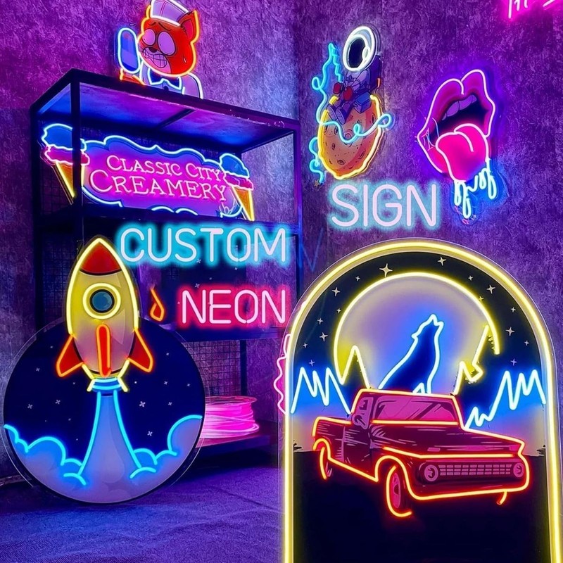 Bespoke Neon Logo Sign – Tailored LED Wall Art for Home or Office Decor gallery