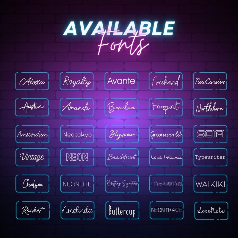 Custom Neon Sign for Salon & Bar | Personalized Name Sign | Custom LED Wall Sign gallery