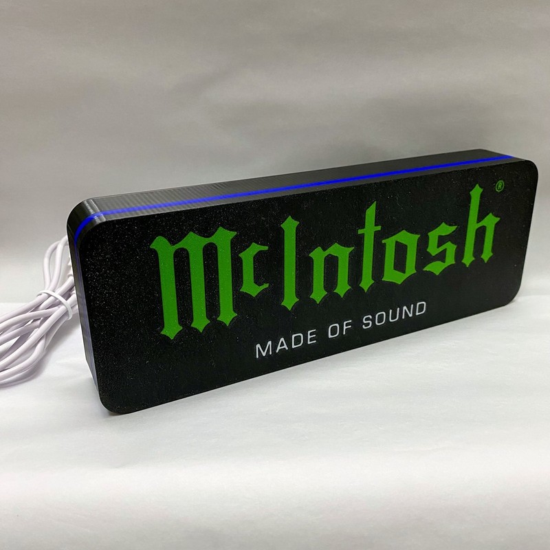 USB LED Lamp Neon Sign 9 Inch McIntosh 3D Printed Light Box Audio Theme Light-Up gallery