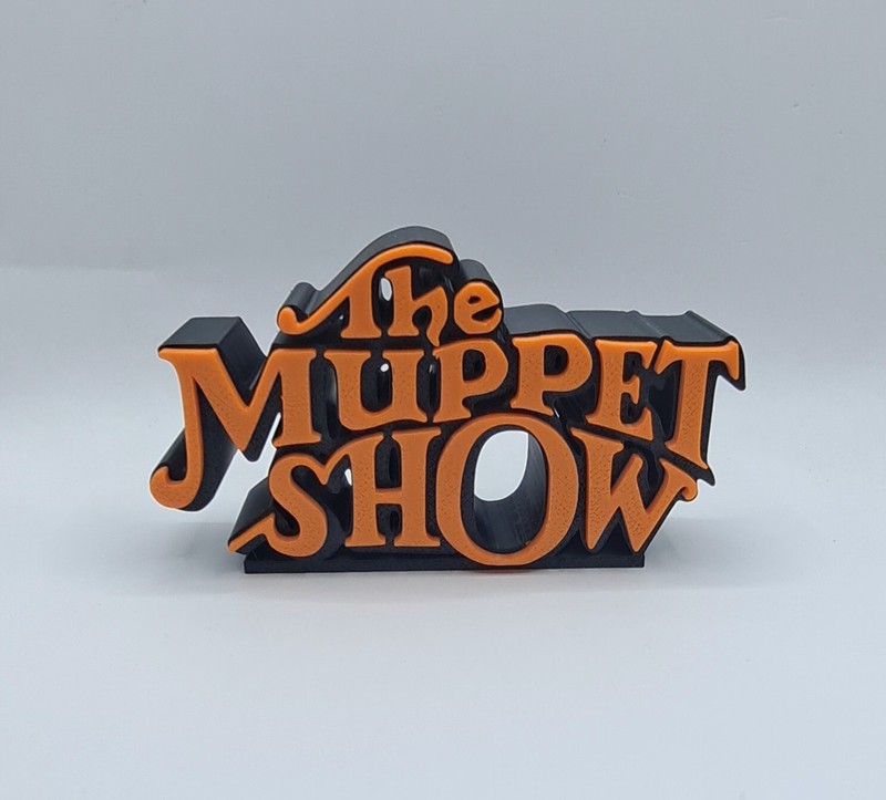 1980’s Jim Hensons The Muppet Show Logo Sign Shelf Desk Art