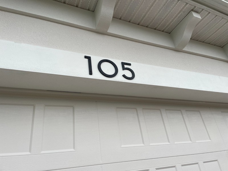 4 inch Contemporary House Numbers or Letters; color choices gallery
