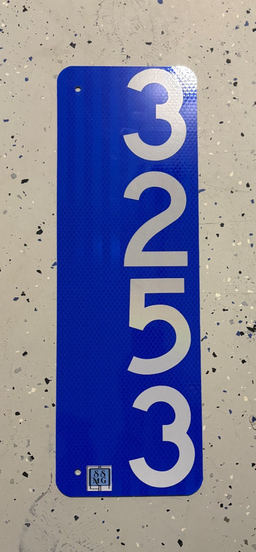 3M HIP 911 Reflective Address Mailbox Sign By SSMG